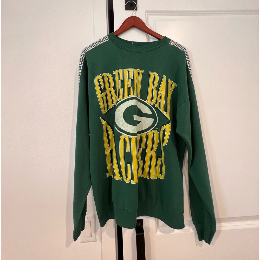 Green Bay Packers Rhinestone Crewneck